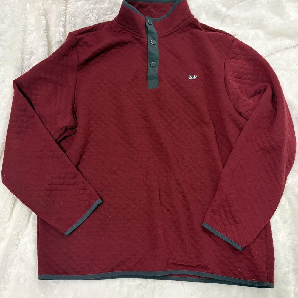 Vineyard-vines Men's Burgundy and Red Sweatshirt